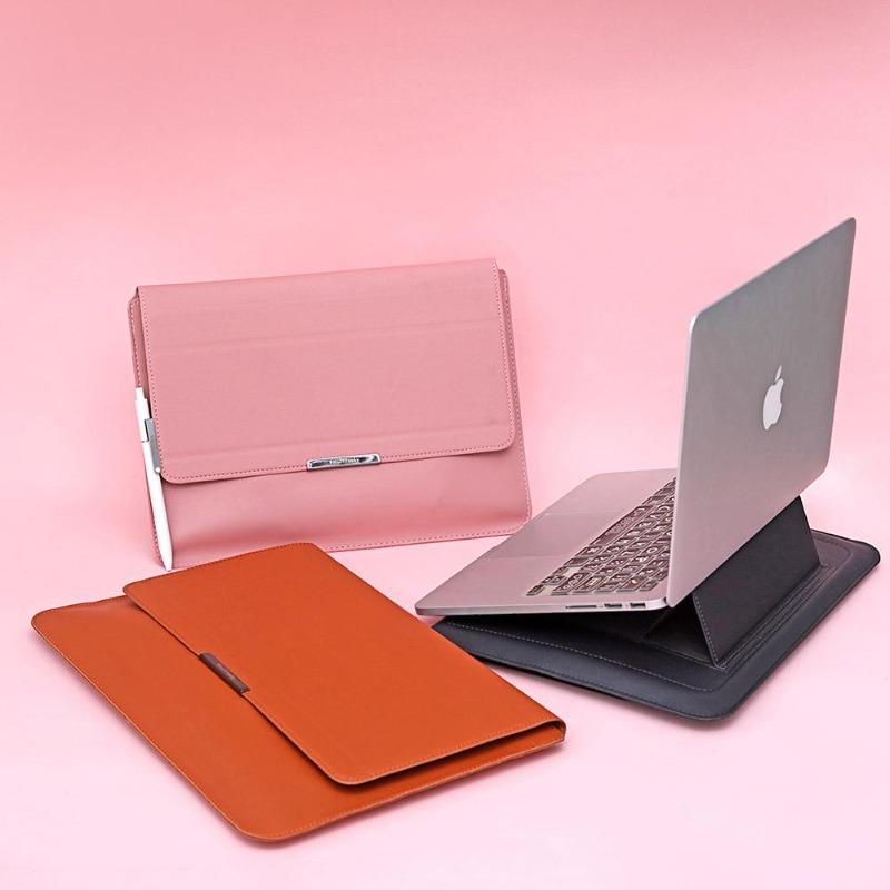 Transformable Vegan Leather Laptop Bag Set Laptop Stand by Multitasky Laptop Sleeves