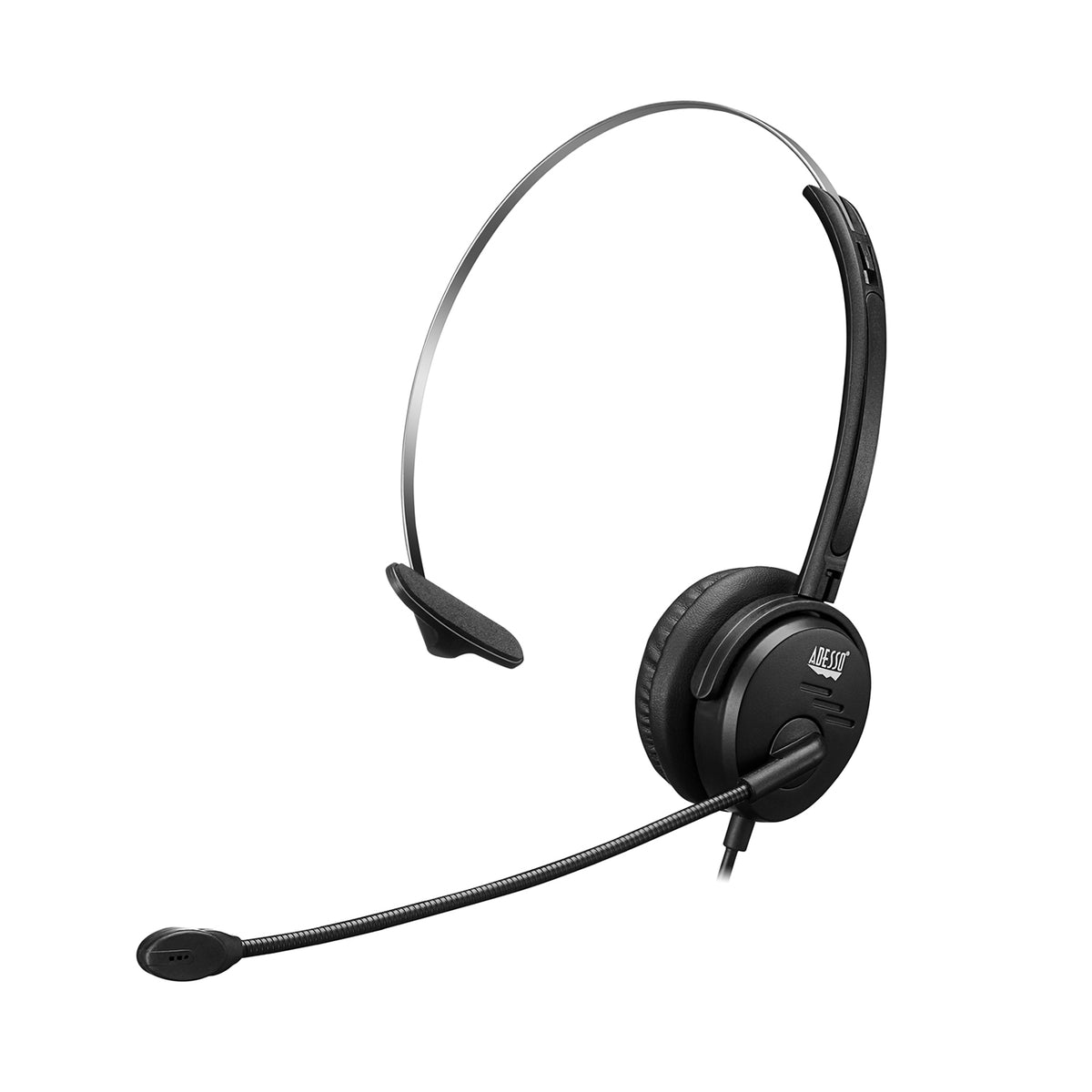 Adesso Xtream P1 single-sided USB headset, front view