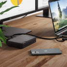ALOGIC DUTHD dock beside laptop and monitor