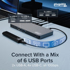 Plugable UD-7400PD USB ports and peripherals