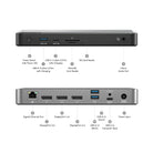 Front and rear connections on ALOGIC MX3 dock