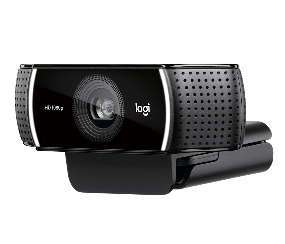 Logitech C922 Pro webcam low angle