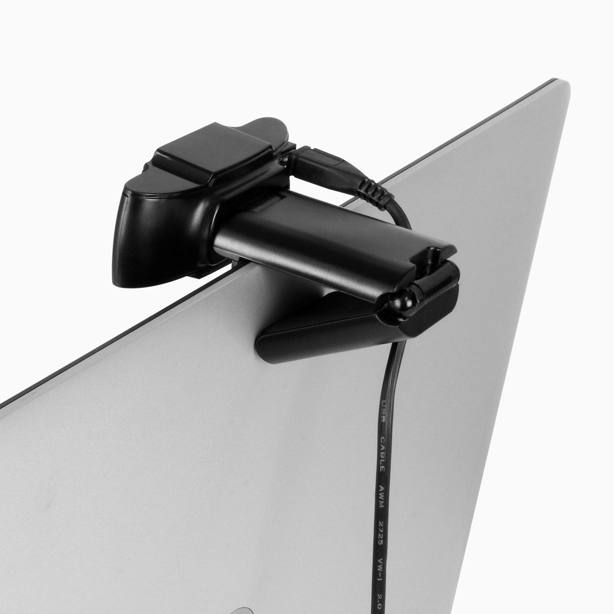 Aluratek AWC2KF webcam clip on a laptop screen