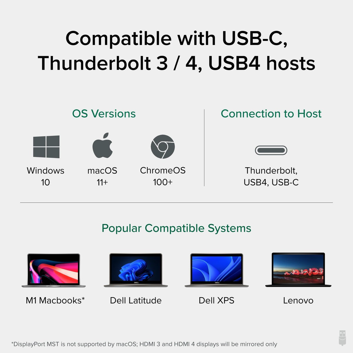 Plugable UD-3900C4 compatible host systems