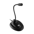 Adesso Xtream M1 black gooseneck USB microphone, front angled view