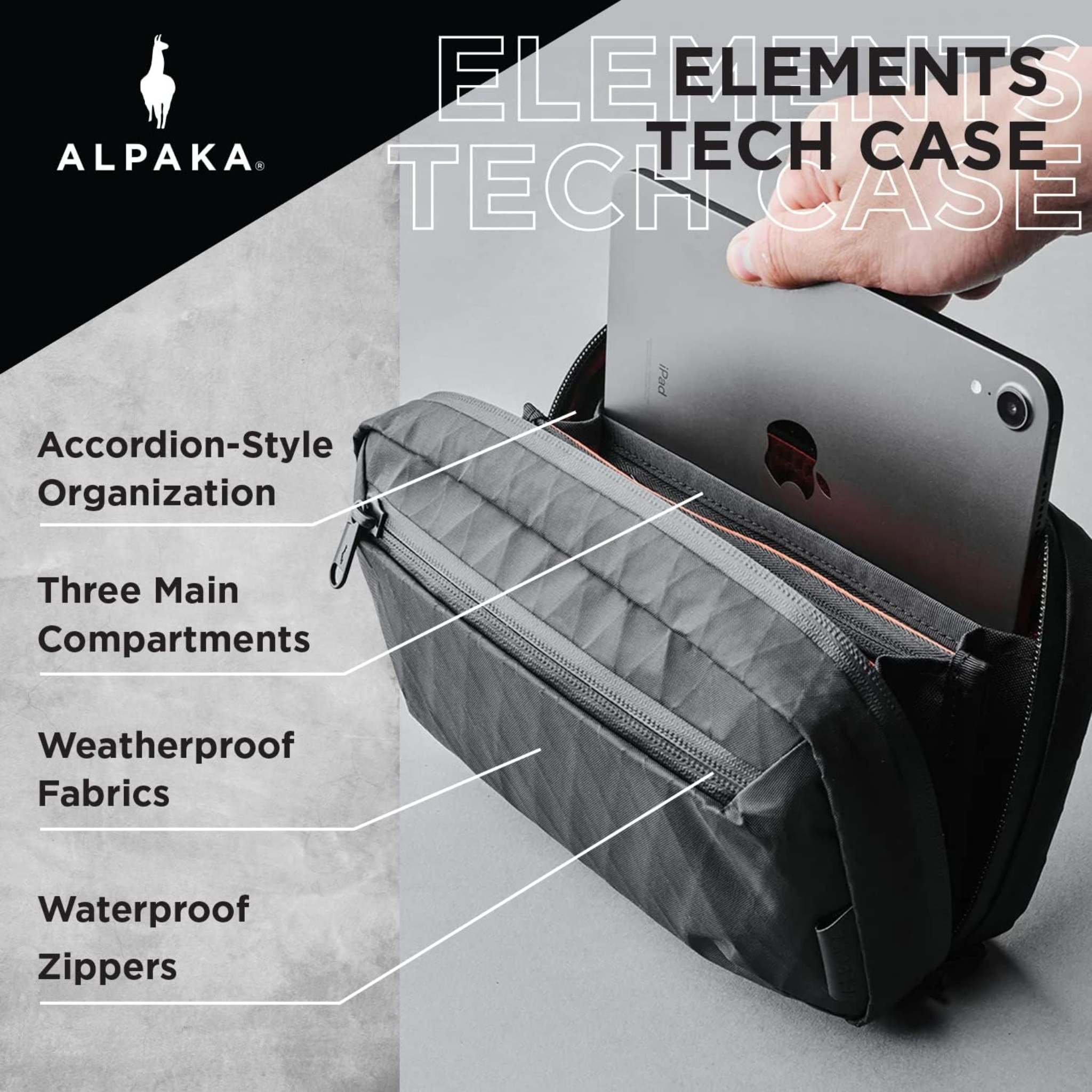 ALPAKA Elements Tech Case Mini Black Level Up Desks