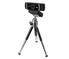 Logitech C922 Pro webcam shown on a tripod