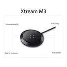 Adesso Xtream M3 microphone labeled top and cable detail