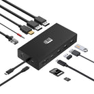 Dock connected to a workstation with display and USB accessories