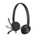 Logitech H340 black USB-A headset view 3