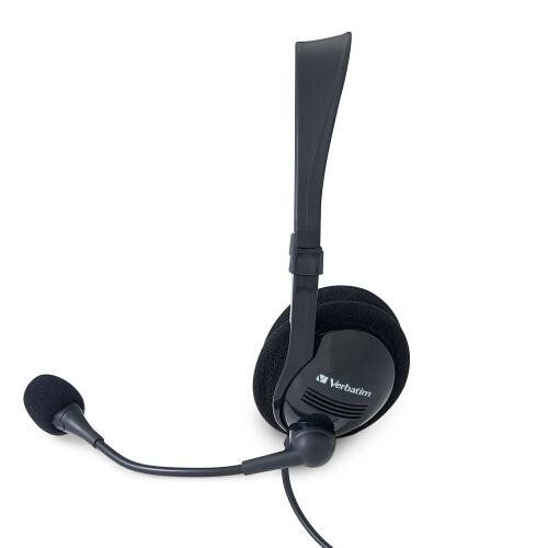 Verbatim 70723 headset earcup and boom microphone, side view