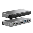 ALOGIC MX3 DUPRMX3-WW dock in Space Grey, angled views