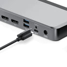 ALOGIC MX3 front USB and audio connections