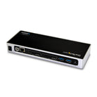 StarTech DK30A2DH dock angled rear view showing display, network, USB and host ports