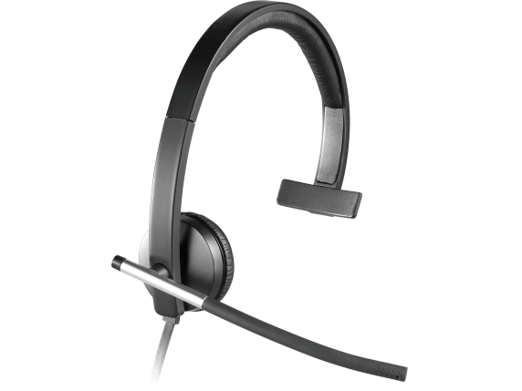 Logitech H650e Mono black USB-A headset gallery h650e-mono-gallery-01.png