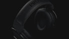 Close-up of Logitech PRO X headset headband and ear cushion