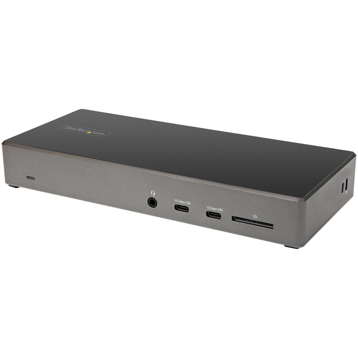 StarTech DK31C2DHSPD USB-C dock, front angled product view