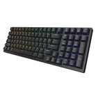 Angled top view of the Cougar Ultimus Pro black RGB mechanical keyboard