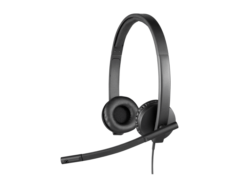 Logitech H570e UC Stereo left angle