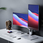 ALOGIC Turbo dock and monitors shown on a desk