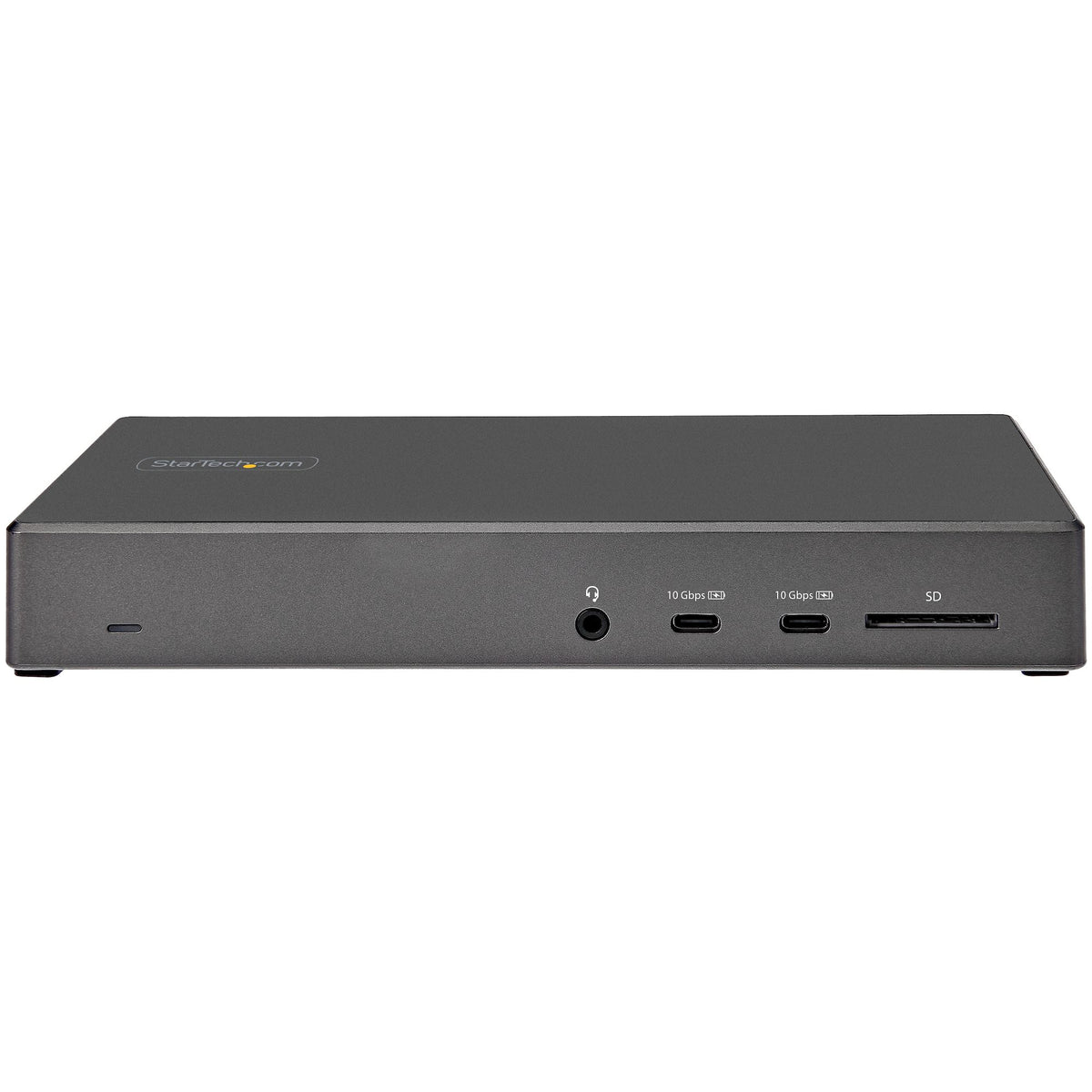 StarTech DK31C2DHSPD dock front USB-C ports and SD reader