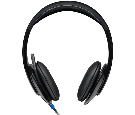 Logitech H540 black USB-A headset view 2