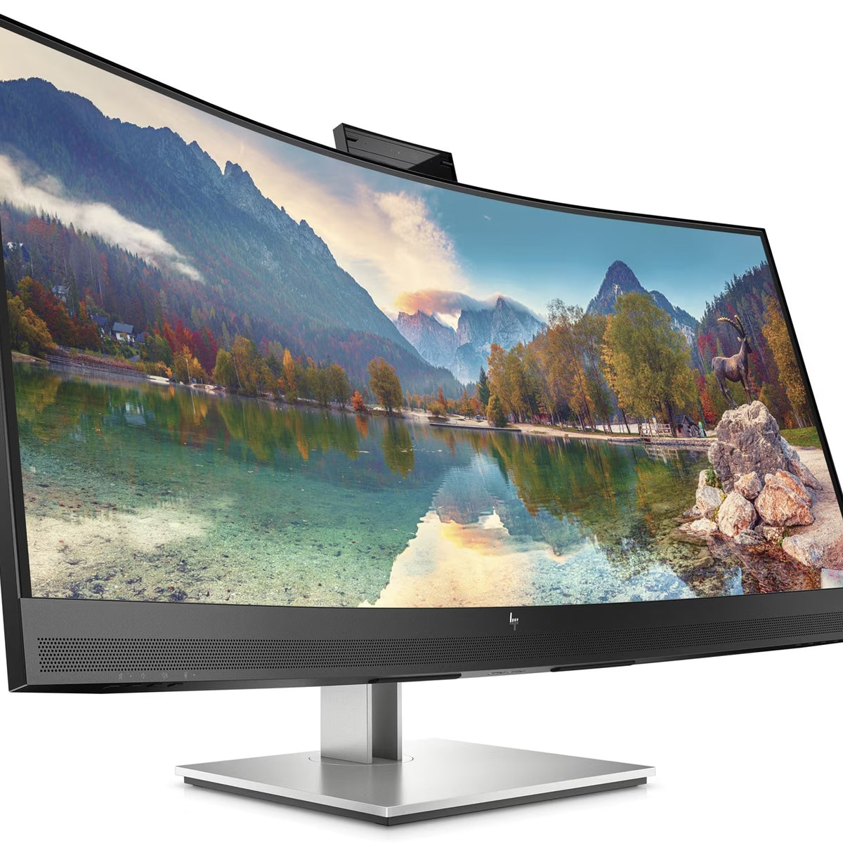 HP E34m G4 WQHD Curved USB-C Conferencing Monitor – Level Up Desks