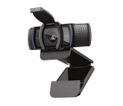 Logitech C920s Pro HD webcam angled with shutter open