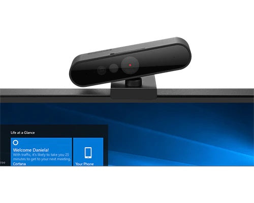 Lenovo Performance FHD webcam mounted atop display