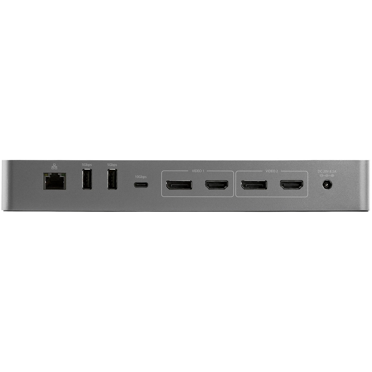 StarTech TB3CDK2DH rear video and peripheral ports