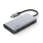 Belkin AVC006 space-grey multiport adapter, angled view