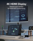 Plugable UD-CUBE connected to 4K HDMI monitor