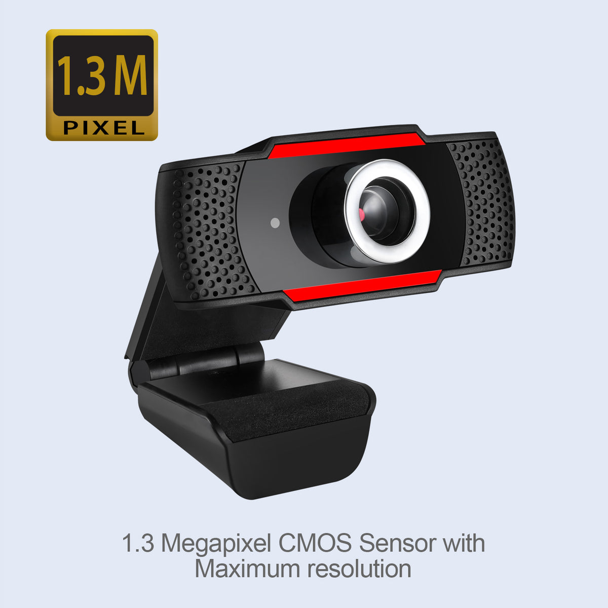 CyberTrack H3 1.3 MP webcam and clip