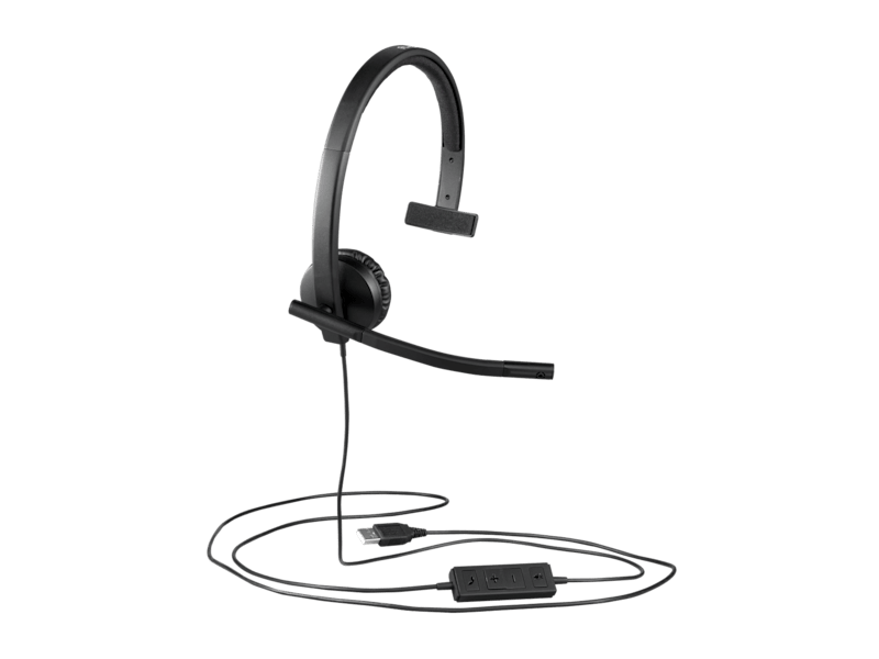 Logitech H570e UC Mono USB-A headset with cable
