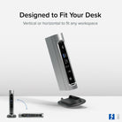 Plugable TBT4-UDZ vertical and horizontal desk orientation