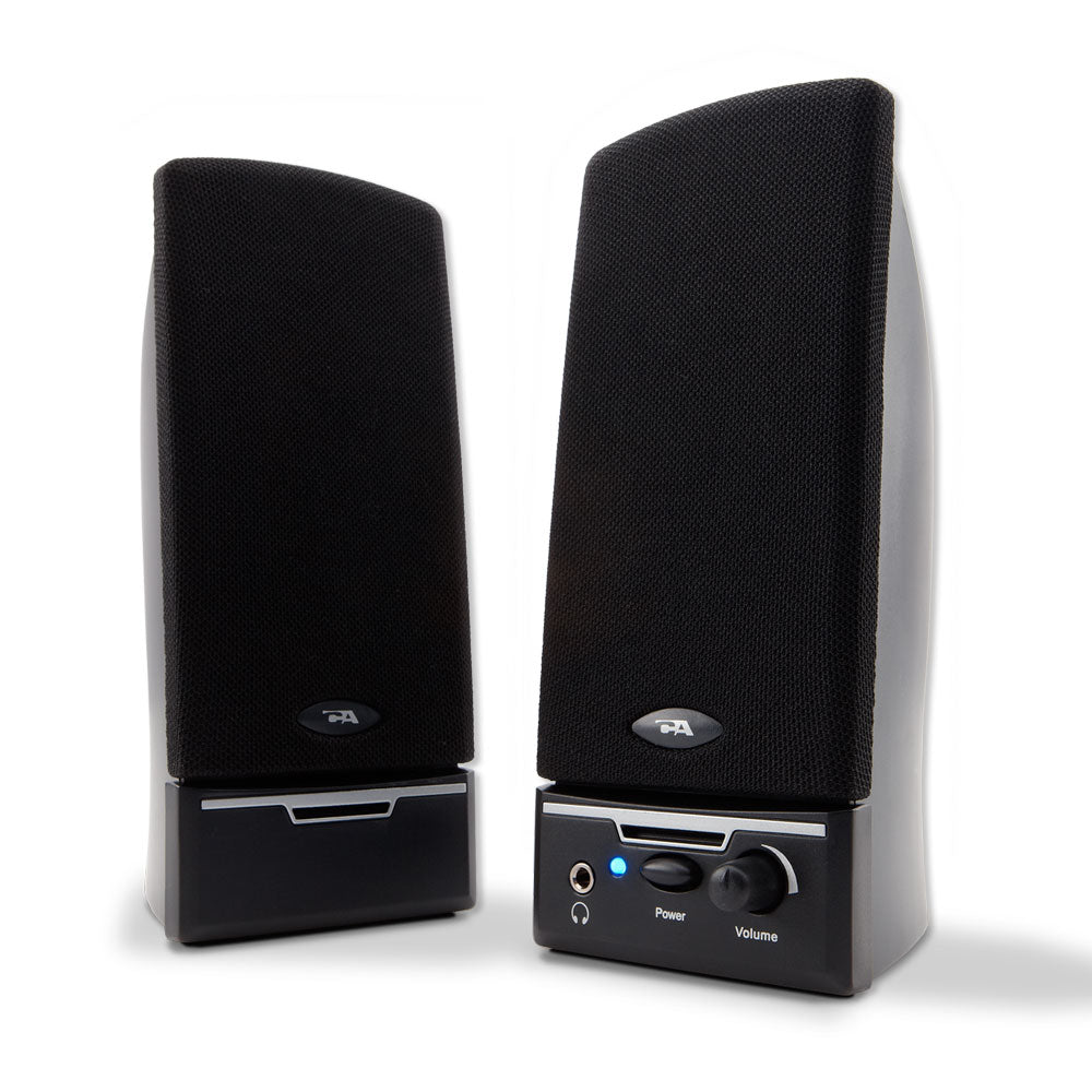 CA2014 2pc Desktop Speakers - BK, 4W Cyber Acoustics 