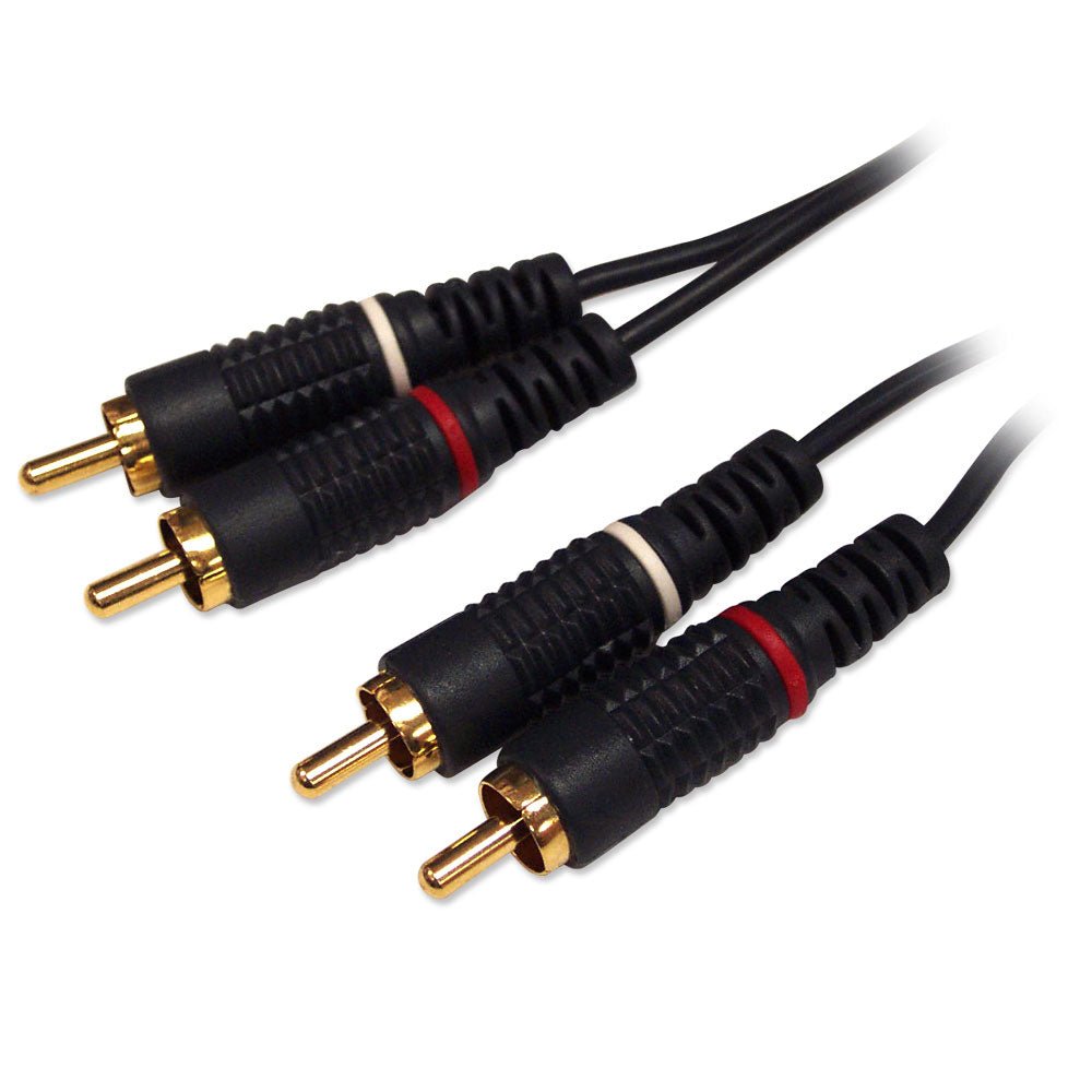 2RCA to RCA M/M Cable -25ft - Level Up Desks