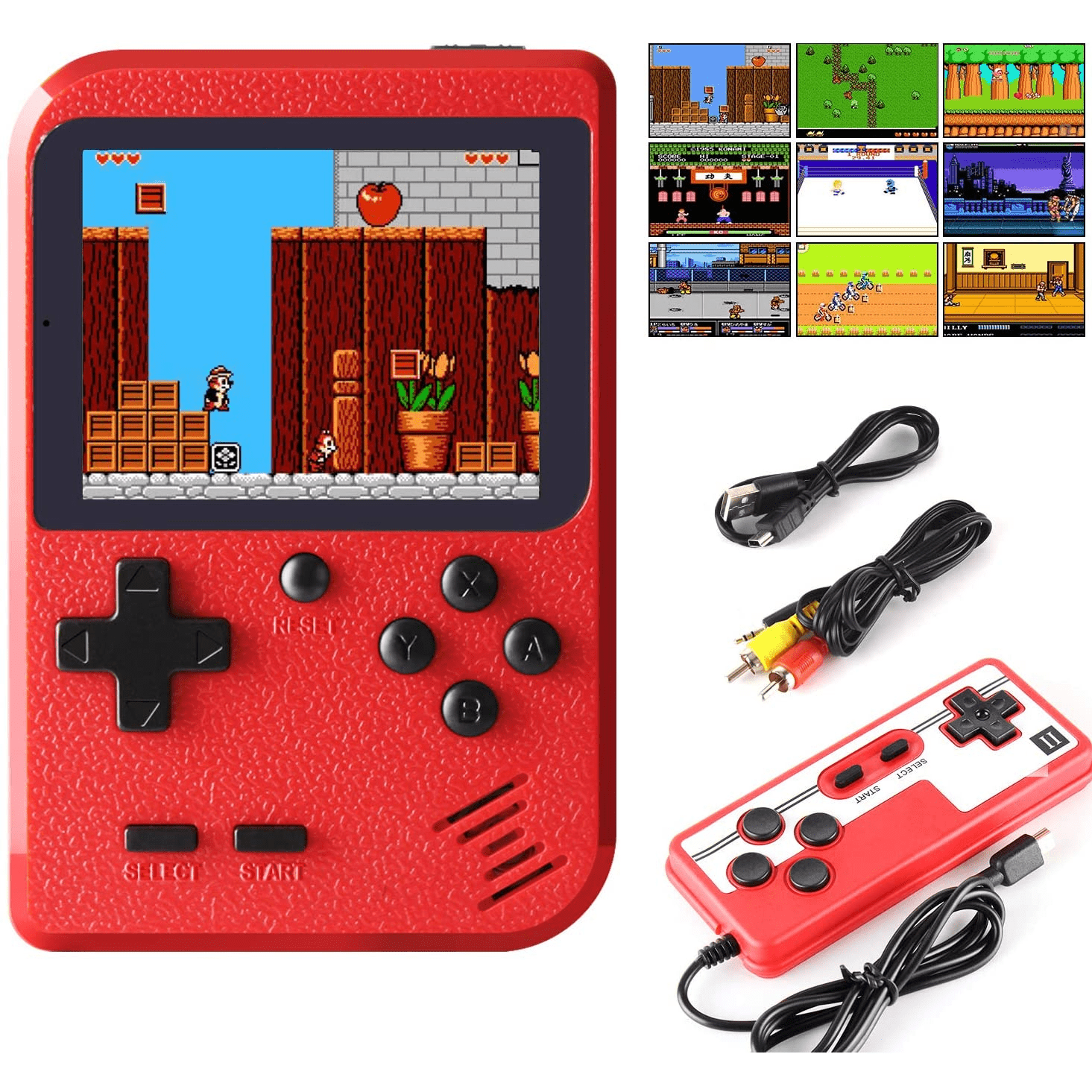 Portable Game Pad With 400 Games Included + Additional Player Controller by VistaShops Games