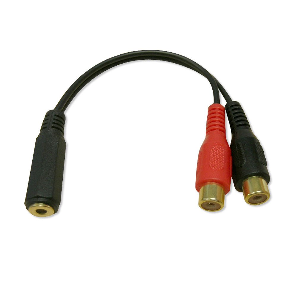 3.5mm to RCA Cable F/F - 6in - Level Up Desks
