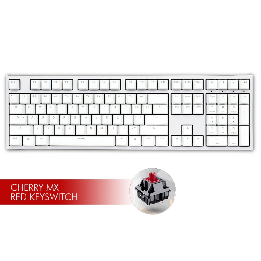 Ducky ONE 2 White LED - Cherry MX Red Ducky Keyboards