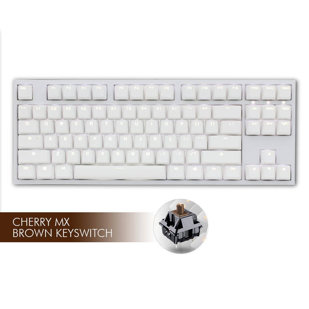 Ducky ONE 2 White LED TKL - Cherry MX Brown Ducky Keyboards