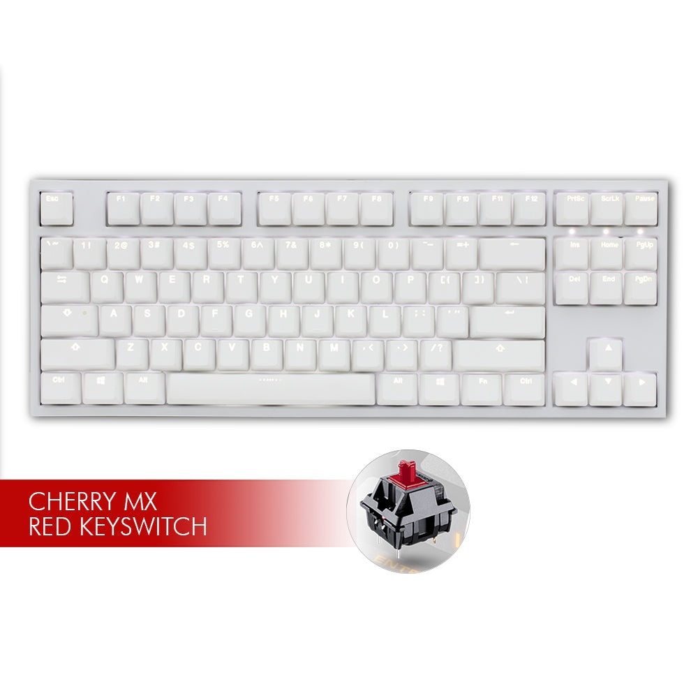 Ducky ONE 2 White LED TKL - Cherry MX Red Ducky Keyboards