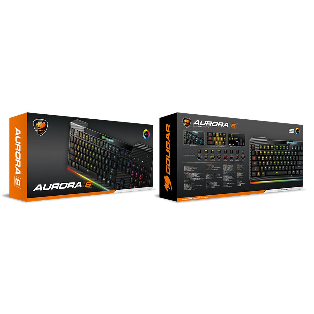 Cougar Aurora S RGB Gaming Keyboard Backlit 19 Keys Cougar Keyboards
