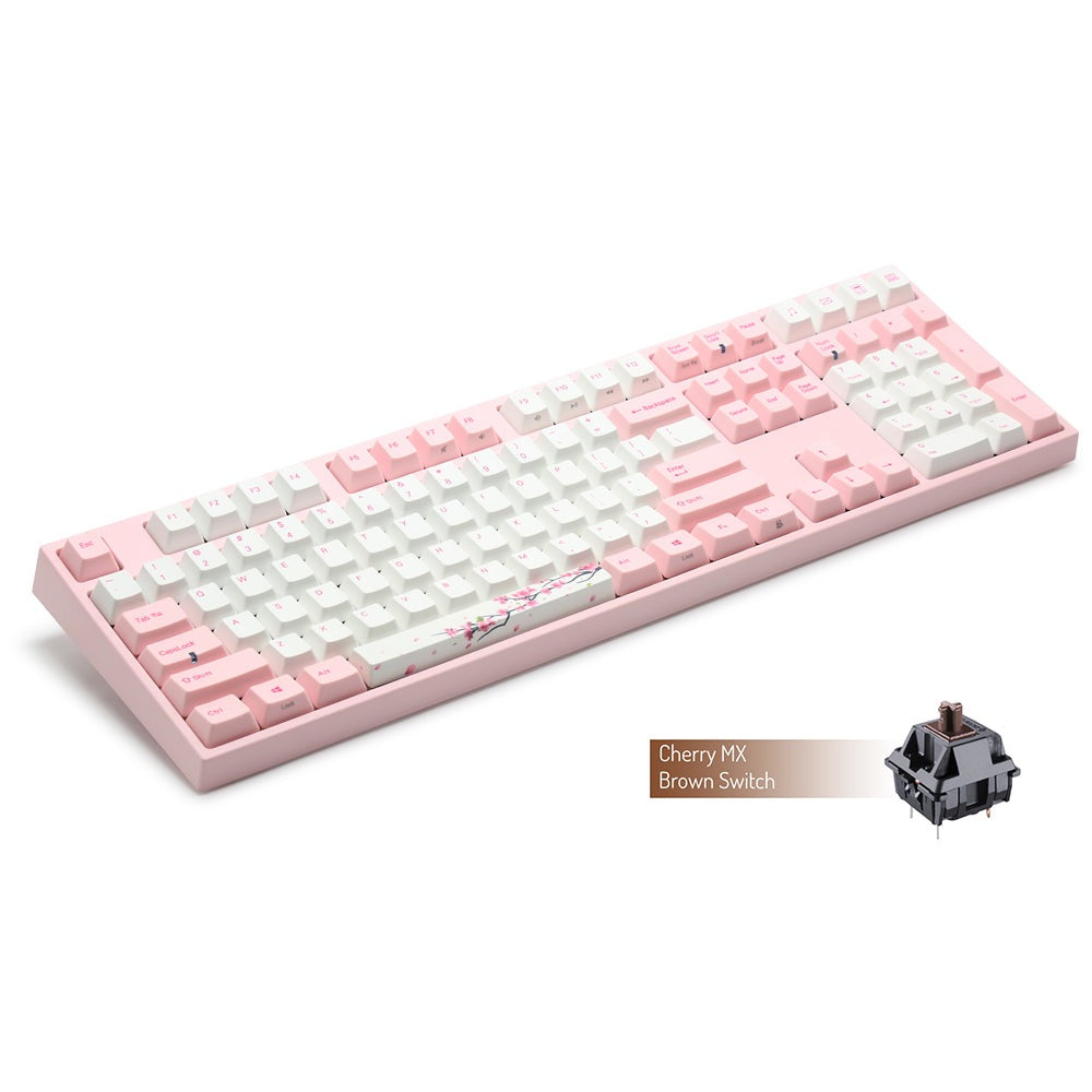 Varmilo Sakura Full Sized Mechanical Keyboard MX Brown Switch Varmilo Keyboard