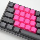 Tai-Hao Rubber Keycap Set 18 Neon Pink Tai-Hao Keycaps