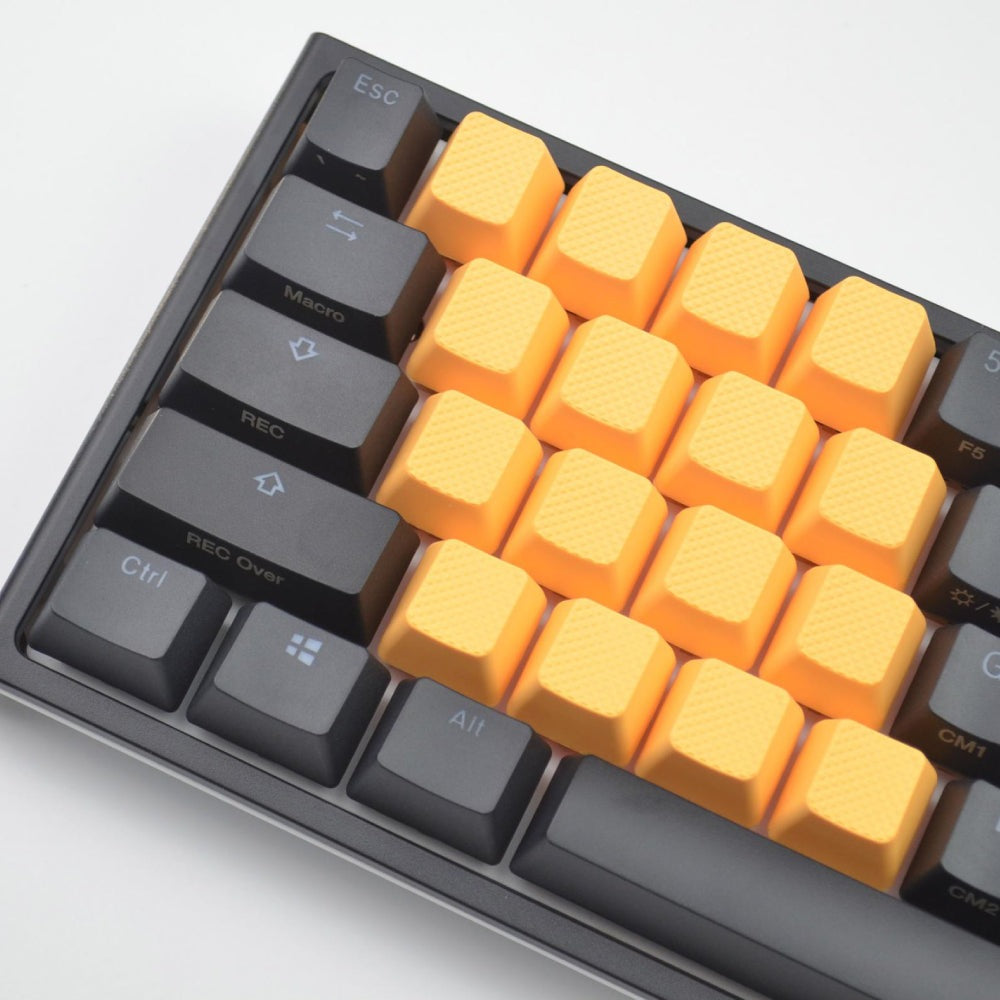 Tai-Hao Rubber Keycap Set 18 Neon Orange Tai-Hao Keycaps