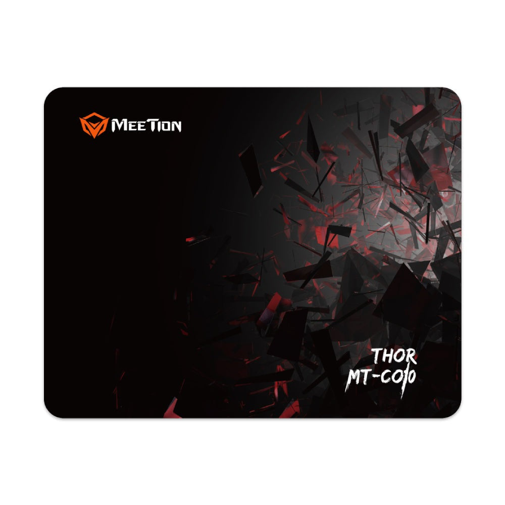 Meetion Mouse and Mousepad Combo Black Red and Backlit Meetion Mouse and Mousepad