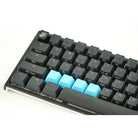 Tai-Hao Rubber Gaming keycaps ZXCV Neon Blue Tai-Hao Keycaps