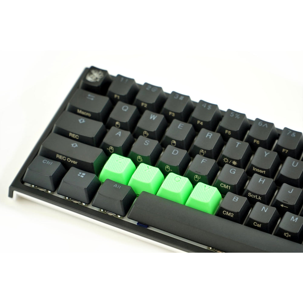 Tai-Hao Rubber Gaming Keycaps ZXCV Neon Green Tai-Hao Keycaps