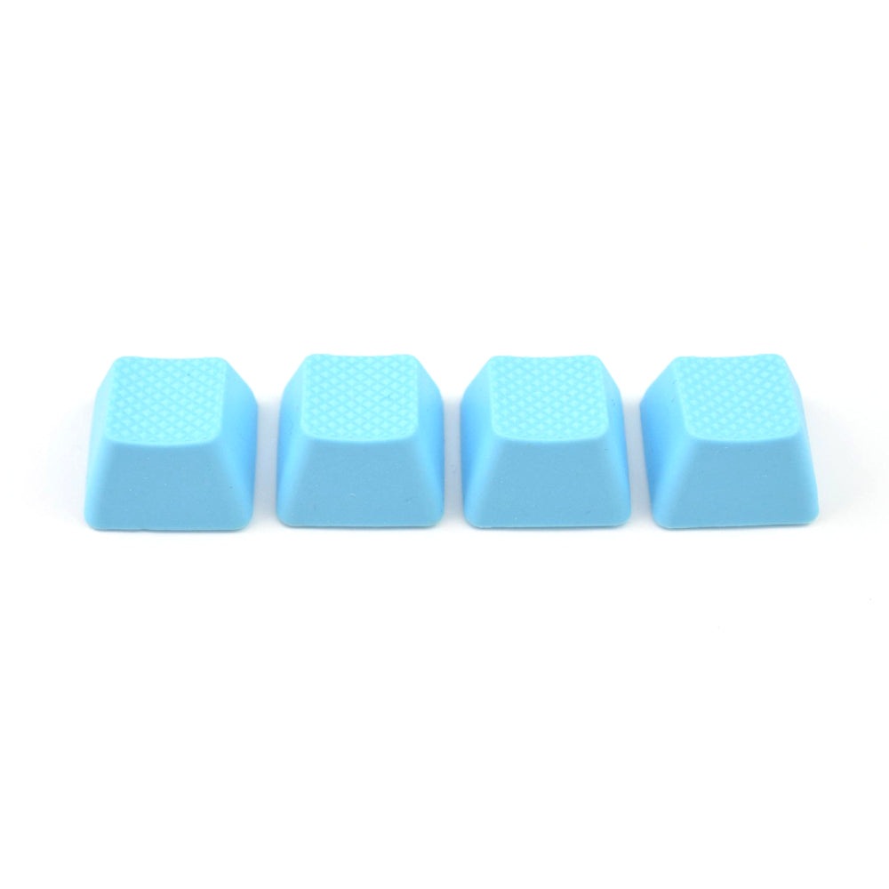 Tai-Hao Rubber Gaming keycaps blank Neon Blue Tai-Hao Keycaps